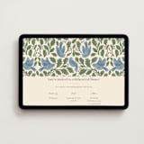 "birdies" - Online Rehearsal Dinner Invitations in Bluebird by Jen Owens - Desktop layout