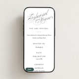 "Forever" - Online Rehearsal Dinner Invitations in Onyx by Hudson meet Rose - Mobile layout