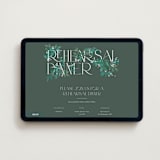 "Stacked Type" - Online Rehearsal Dinner Invitations in Sage by Alethea and Ruth - Desktop layout