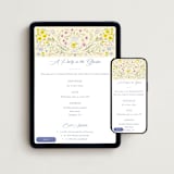 "Italian Garden" - Online Rehearsal Dinner Invitations in Sand by Ana Sharpe - Mobile + desktop layout