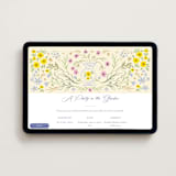 "Italian Garden" - Online Rehearsal Dinner Invitations in Sand by Ana Sharpe - Desktop layout