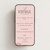 "Formal Toasts" - Online Rehearsal Dinner Invitations in Petal by Louise Kay - Mobile layout