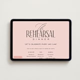 "Formal Toasts" - Online Rehearsal Dinner Invitations in Petal by Louise Kay - Desktop layout