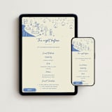 "Before the Vows" - Online Rehearsal Dinner Invitations in Twilight Blue by Zove Ahhh - Mobile + desktop layout