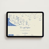 "Before the Vows" - Online Rehearsal Dinner Invitations in Twilight Blue by Zove Ahhh - Desktop layout