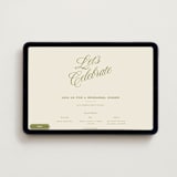 "rory" - Online Rehearsal Dinner Invitations in Olive by Ellen Schlegelmilch - Desktop layout