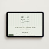 "Whimsy.." - Online Rehearsal Dinner Invitations in Seafoam by Vera Lim - Desktop layout