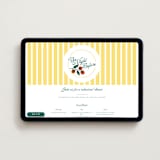 "La Vigilia" - Online Rehearsal Dinner Invitations in Lemoncello by Hudson meet Rose - Desktop layout