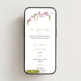 "Cascading Florals Branch" - Online Rehearsal Dinner Invitations in Chartreuse by Tamara Hilje - Mobile layout