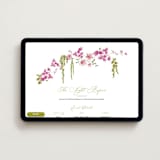 "Cascading Florals Branch" - Online Rehearsal Dinner Invitations in Chartreuse by Tamara Hilje - Desktop layout