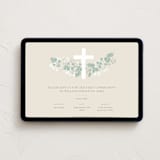 "Classic Communion Wreath" - Online Religious Milestone Invitations in Sand by Robert and Stella - Desktop layout