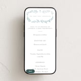 "Simple Foliage" - Online Religious Milestone Invitations in Mist by Everett Paper Goods - Mobile layout