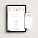 "Meadow" - Online Religious Milestone Invitations in Powder by Phrosné Barwood - Mobile + desktop layout