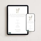 "Gilded cross" - Online Religious Milestone Invitations in Sand by Creo Study - Mobile + desktop layout