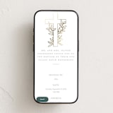 "Gilded cross" - Online Religious Milestone Invitations in Sand by Creo Study - Mobile layout