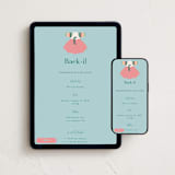 "Girls Hanbok" - Online Religious Milestone Invitations in Pool by Becky Nimoy - Mobile + desktop layout