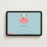 "Girls Hanbok" - Online Religious Milestone Invitations in Pool by Becky Nimoy - Desktop layout