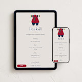 "Boys Hanbok" - Online Religious Milestone Invitations in Cherry by Becky Nimoy - Mobile + desktop layout