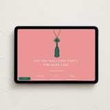 "Norigae Tassel" - Online Religious Milestone Invitations in Forest by Becky Nimoy - Desktop layout
