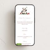 "Little Panda" - Online Religious Milestone Invitations in Lotus by Vera Lim - Mobile layout