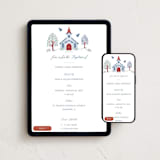 "Charming Chapel" - Online Religious Milestone Invitations in Celestial by Paper Sun Studio - Mobile + desktop layout