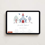"Charming Chapel" - Online Religious Milestone Invitations in Celestial by Paper Sun Studio - Desktop layout
