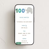 "Cute Elephant" - Online Religious Milestone Invitations in Frost by Teju Reval - Mobile layout