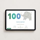"Cute Elephant" - Online Religious Milestone Invitations in Frost by Teju Reval - Desktop layout