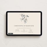 "Floral dove with twig" - Online Religious Milestone Invitations in Sand by Sabrina Niehaus - Desktop layout
