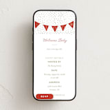 "100 Bunting Confetti" - Online Religious Milestone Invitations in Cotton by Becky Nimoy - Mobile layout