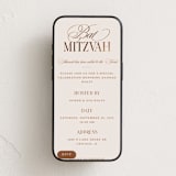 "Bat Script" - Online Religious Milestone Invitations in Cream by Stacy Maalouf - Mobile layout