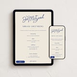 "Bat Mitzvah" - Online Religious Milestone Invitations in Indigo by Sierra Lee - Mobile + desktop layout