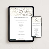 "Hanukkah star" - Online Religious Milestone Invitations in Snow by Ana de Sousa - Mobile + desktop layout