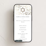 "Hanukkah star" - Online Religious Milestone Invitations in Snow by Ana de Sousa - Mobile layout