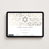 "Hanukkah star" - Online Religious Milestone Invitations in Snow by Ana de Sousa - Desktop layout