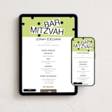 "Decal" - Online Religious Milestone Invitations in Lime by Inkblot Design - Mobile + desktop layout