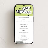 "Decal" - Online Religious Milestone Invitations in Lime by Inkblot Design - Mobile layout