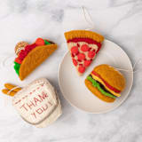 "Felt Take Out Box Ornament" - Ornaments in white by Global Goods Partners