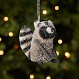 "Buri Raccoon Ornament" - Ornaments in gray by Aahlada Chennupati