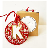 "Custom Letter Ceramic Ornament" - Ornaments in multicolorassorted-colors by AlisonJerry