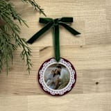"Custom Ceramic Photo Ornament - Lace" - Ornaments in multicolorassorted-colors by Holly Whitcomb