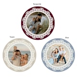 "Custom Ceramic Photo Ornament - Lace" - Ornaments in multicolorassorted-colors by Holly Whitcomb