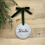 "Personalized Golf Ceramic Ornament" - Ornaments in white by Holly Whitcomb