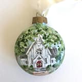 "Custom Wedding Church Ornament" - Ornaments in multicolor by Kristen Laczi