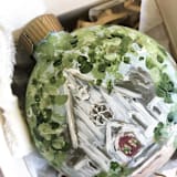 "Custom Wedding Church Ornament" - Ornaments in multicolor by Kristen Laczi