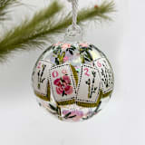 "Hand Painted Mahjong Ornament" - Ornaments in clear by Ashley Myers