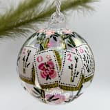 "Hand Painted Mahjong Ornament" - Ornaments in clear by Ashley Myers