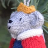 "King Mouse Ornament" - Ornaments in multicolor by Melange Collection