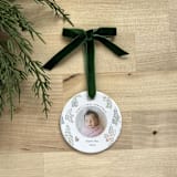 "Personalized Baby Ornament - Woodland" - Ornaments in white by Holly Whitcomb
