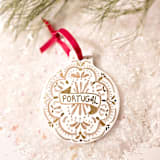 "Custom Country or City Ceramic Ornament" - Ornaments in multicolor by AlisonJerry